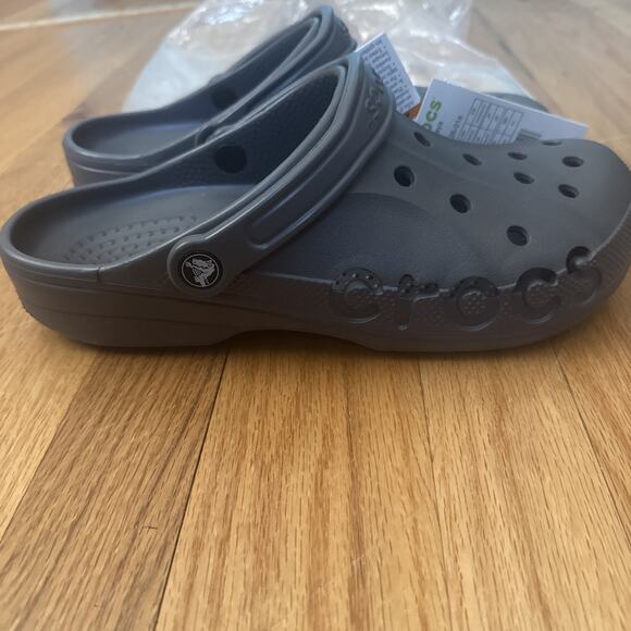 NEW Crocs Baya Clog Sandal for Unisex Adult, Graphite Mens Sz 10 or Womens Sz 12 main image 4